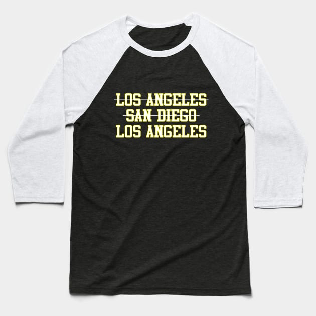 Los Angeles San Diego Los Angeles Football Baseball T-Shirt by GloopTrekker